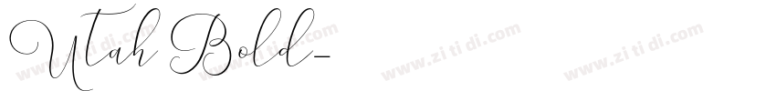Utah Bold字体转换